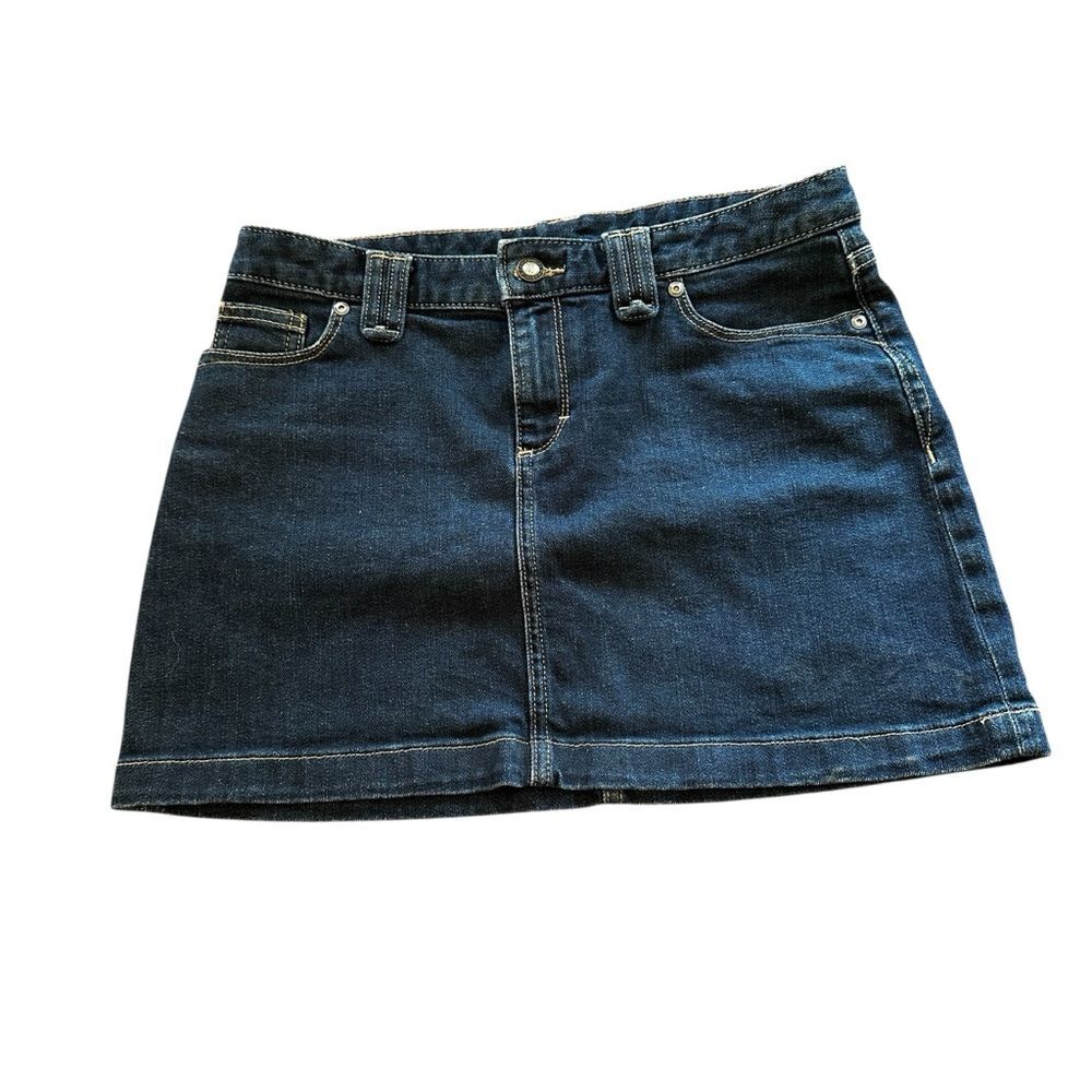 Womens Patagonia Denim Mini Skirt Dark Blue Denim Size 2